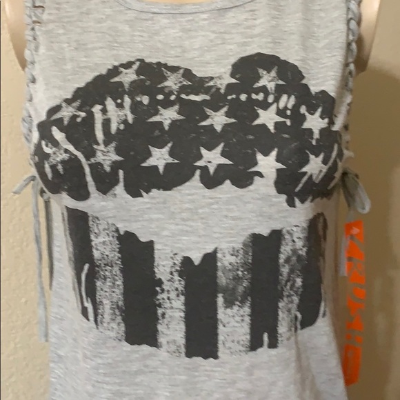 CRUSH BY ABC FAMILY T SHIRT SLEEVELESS JUNIOR Sz S - Picture 2 of 6